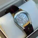Aigner - Burgundy and silver