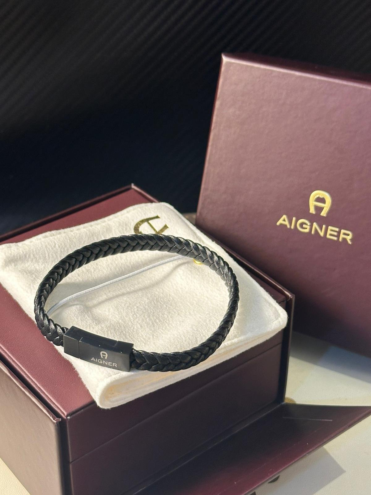 3 Aigner Bracelet - Full black - Image 1