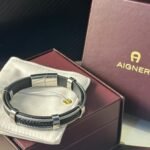 Aigner Bracelet - Black and silver