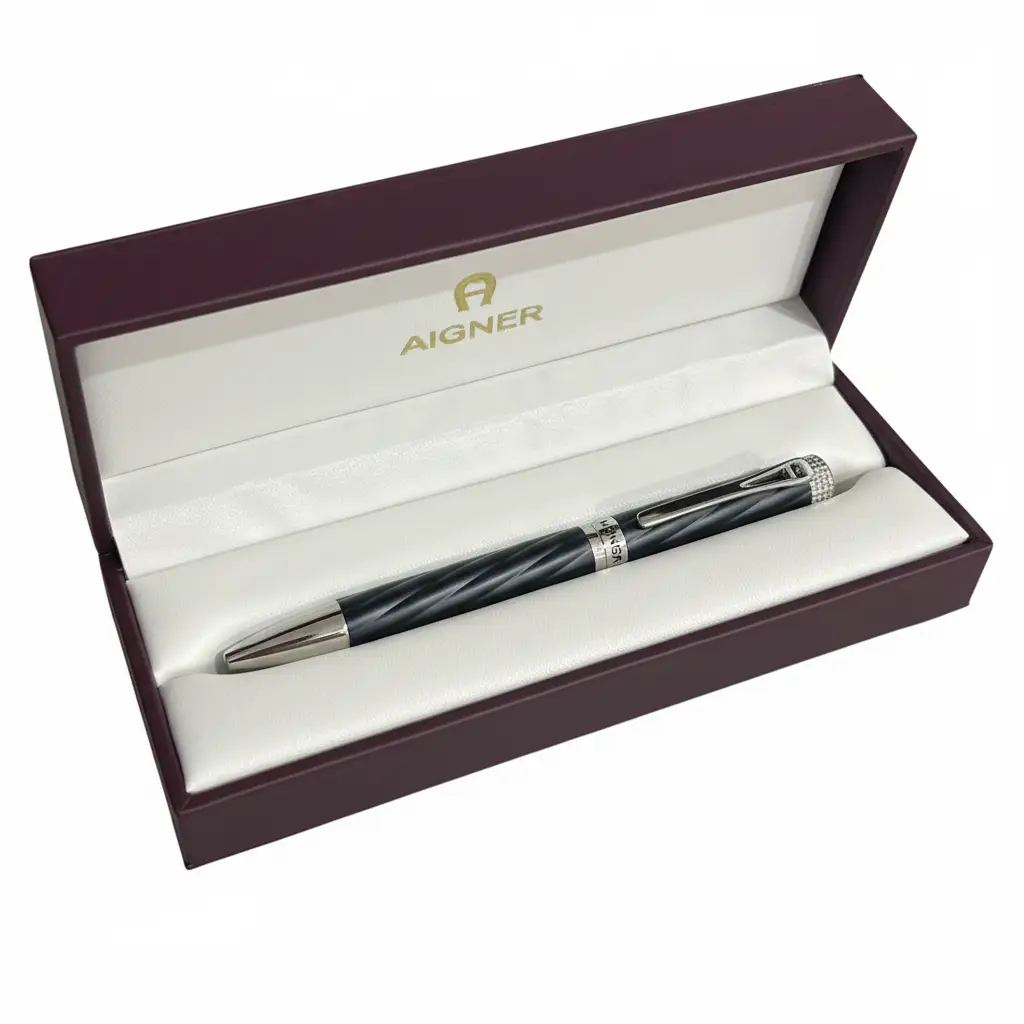 6 Aigner Pen - Black and silver - Image 1