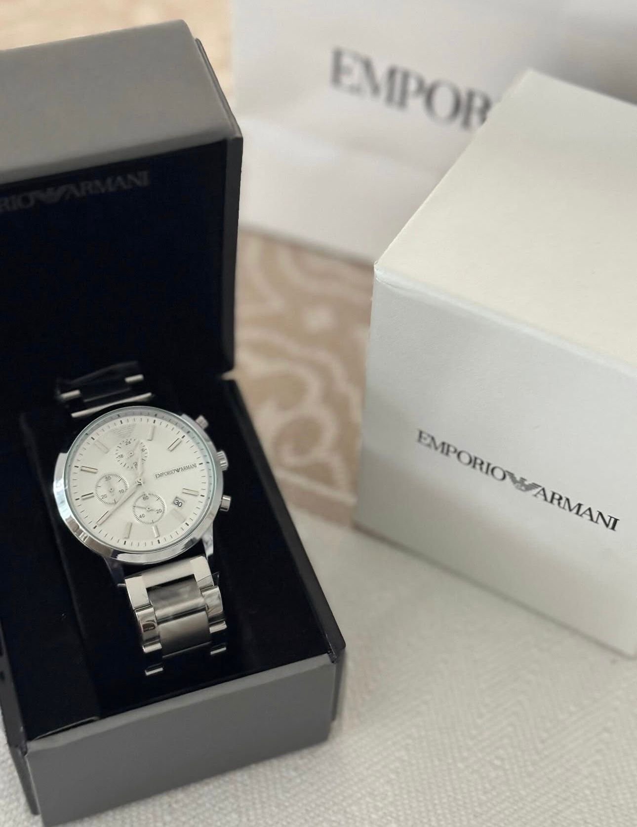 2026/05/207.jpg Emporio Armani - Round Full Silver - Image 1